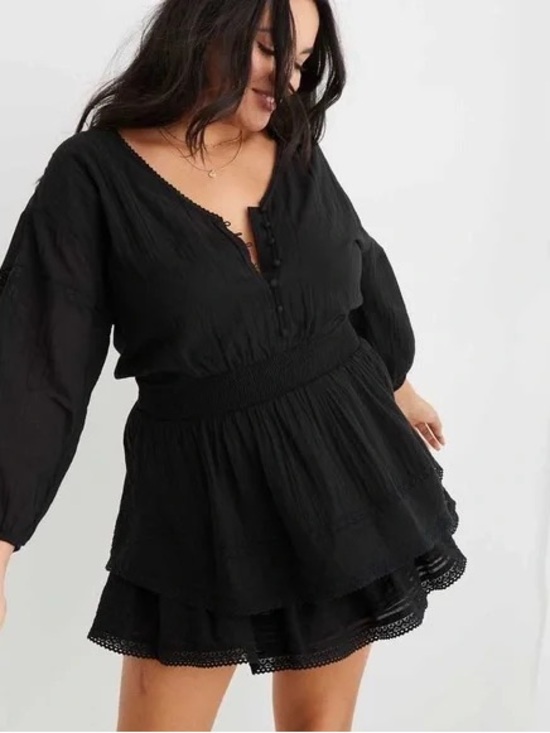 aerie Dresses & Skirts - Aerie | Rock 'N' Ruffle Mini Dress